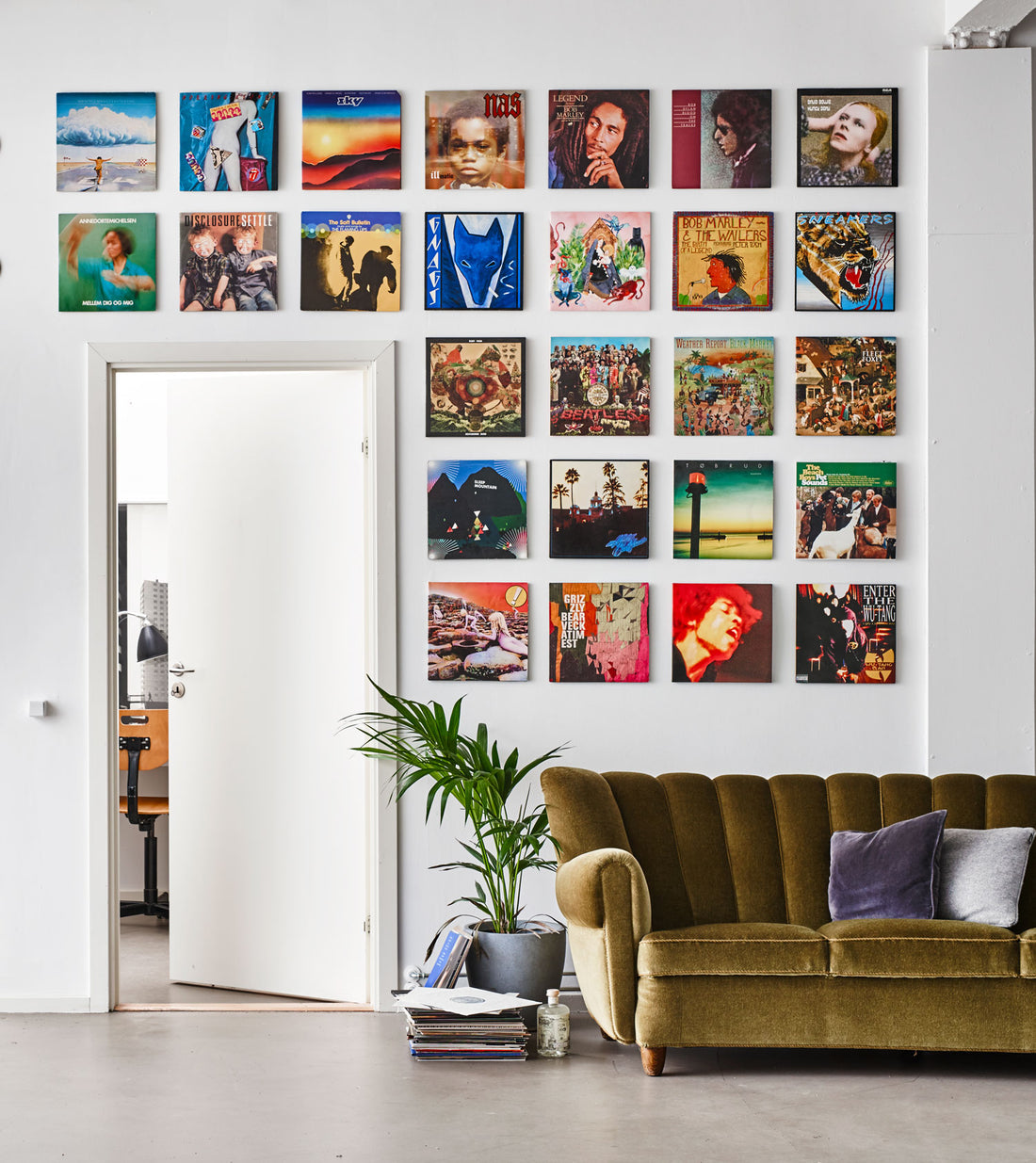 Why a Wall of Record Albums is a Good Idea