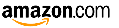 Amazon logo with black text and orange swoosh on a white background