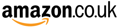 Amazon.co.uk logo with black text and orange swoosh on a white background